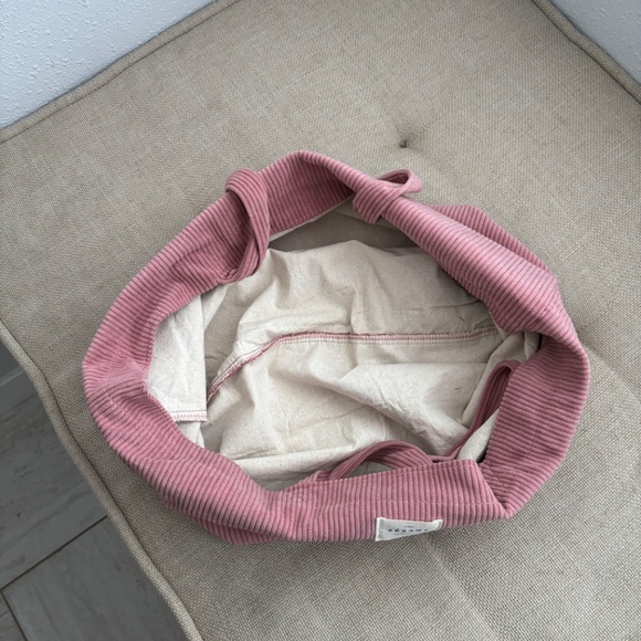 Sezane Pink Corduroy Tote Bag - Picture 4 of 5